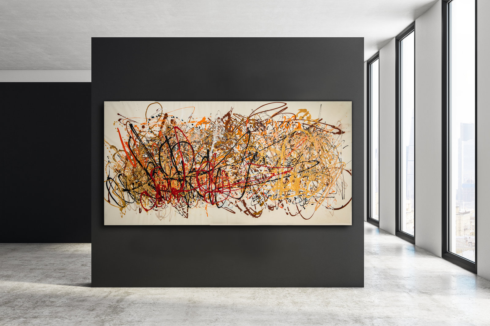 Feuertanz, 250cm x 125cm