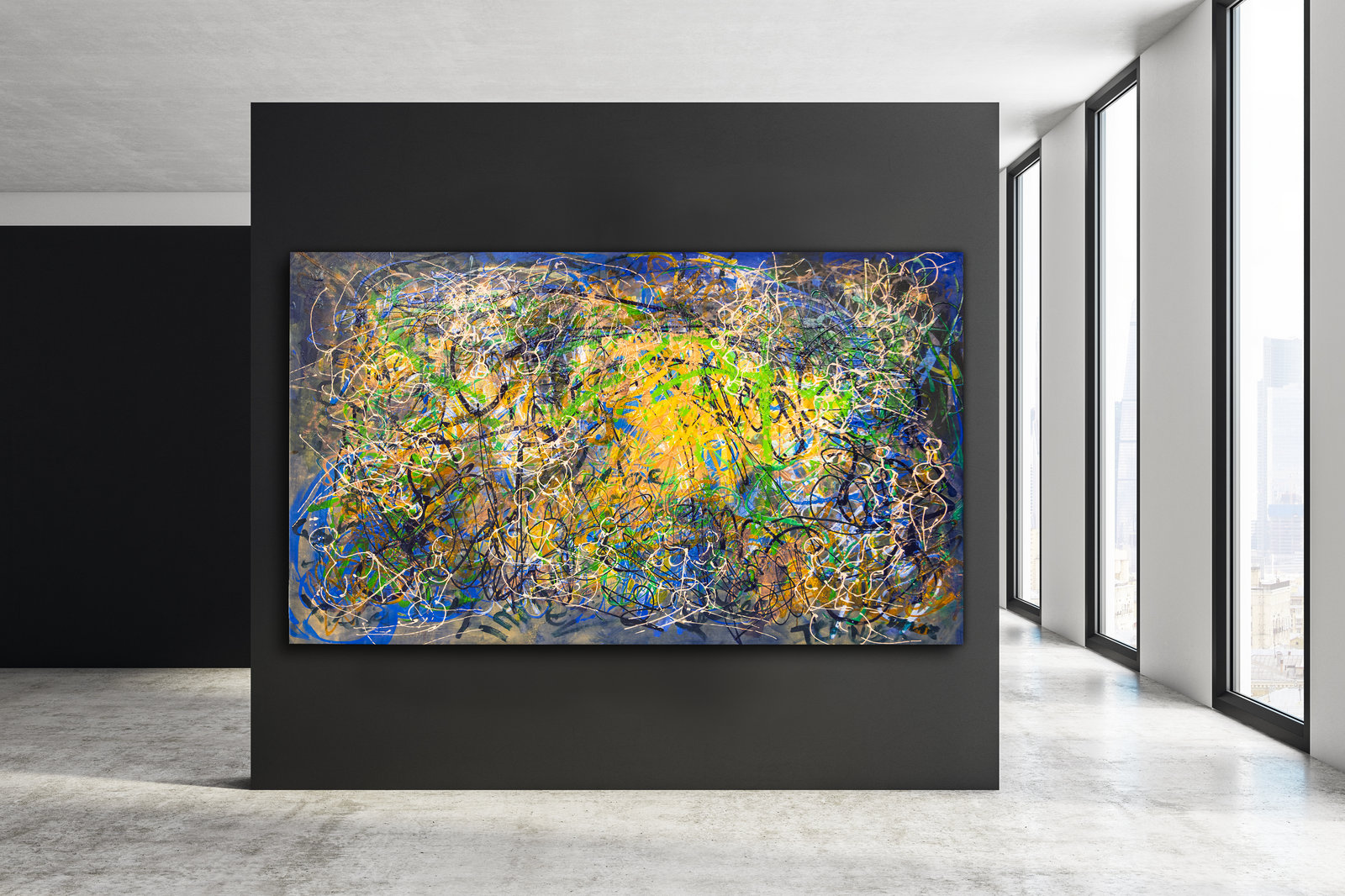 Nordlicht, 240cm x 142,5cm