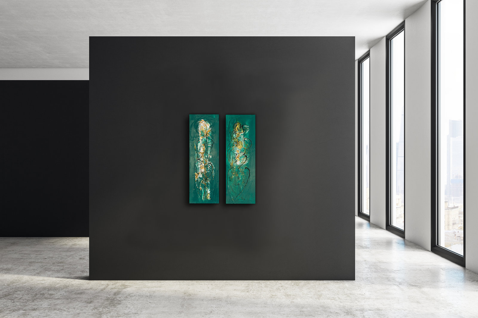 Zwiegespräch, 90cm x 30cm