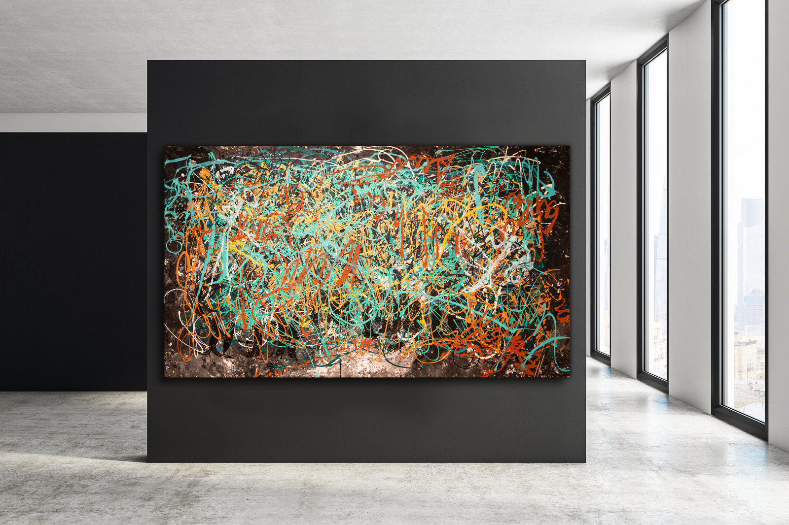 Funkenflug, 269cm x 145cm