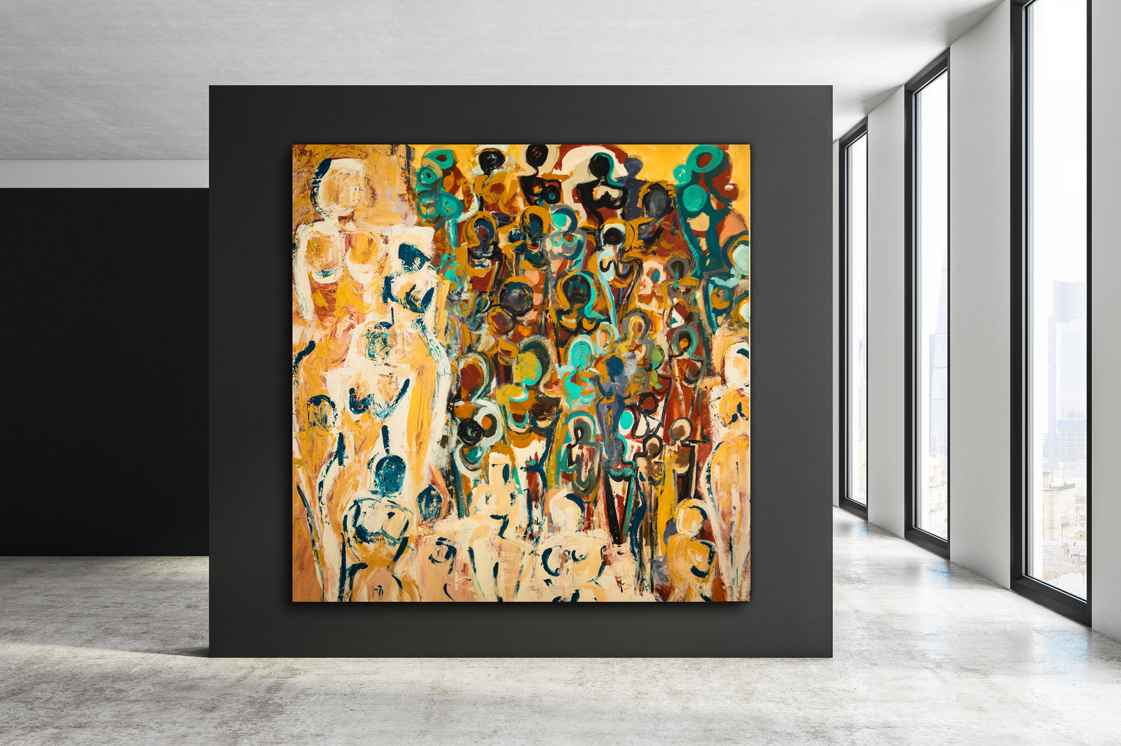 Begegnung, 129,5cm x 89,5cm