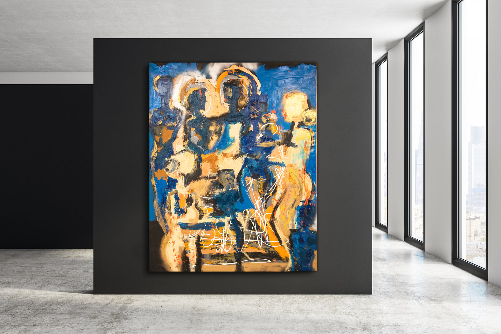 Blaue Stunde, 161cm x 200cm