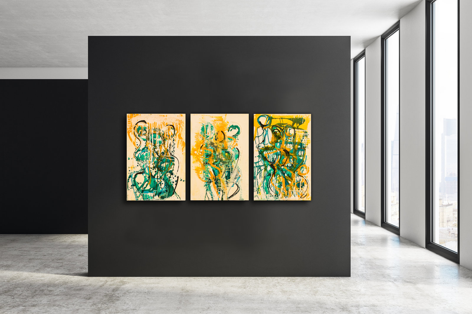 Drei Schwestern, 129,5cm x 89,5cm