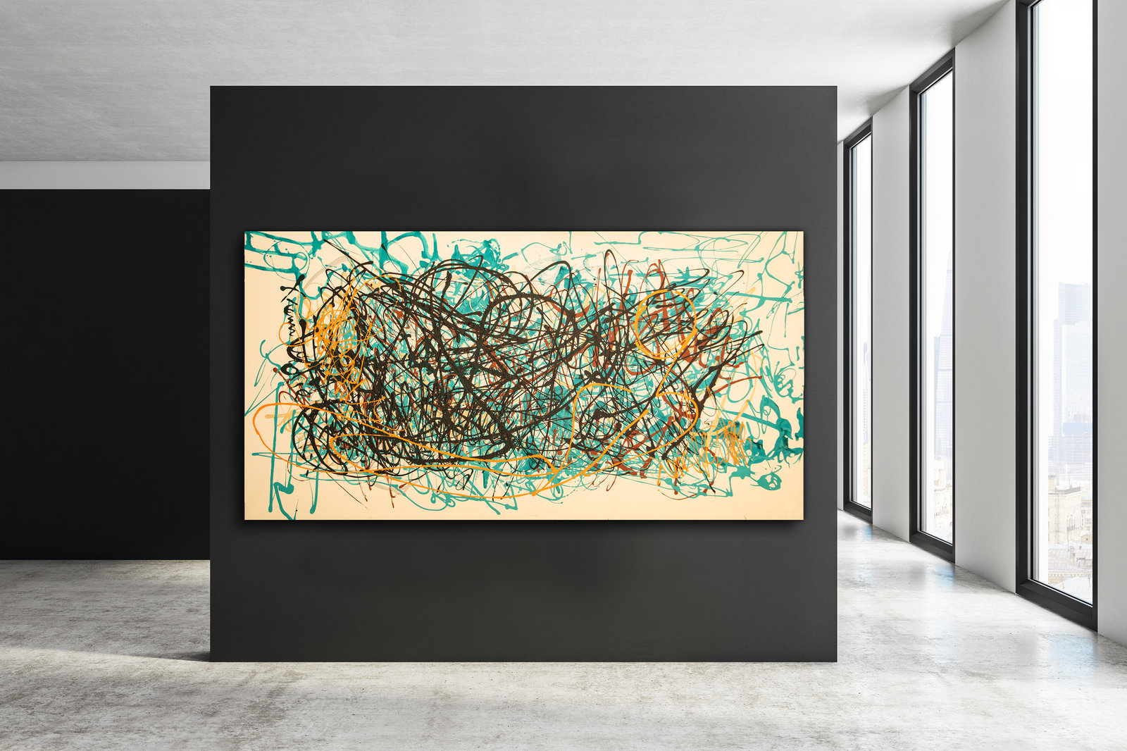 Wurzelwerk, 236cm x 125cm
